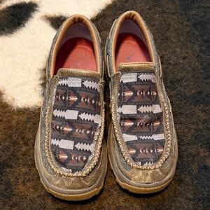 Men’s Twisted X Cellstretch Driving Shoes with Aztec Toe - Size 10M
